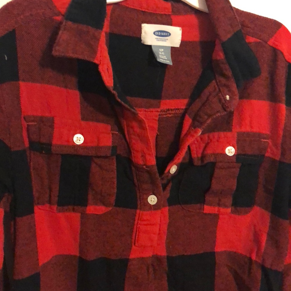 Old Navy Girls Size 6/7 flannel dress